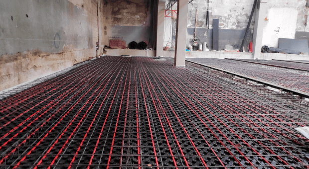 piso radiante giacomini fábrica monteiro ribas