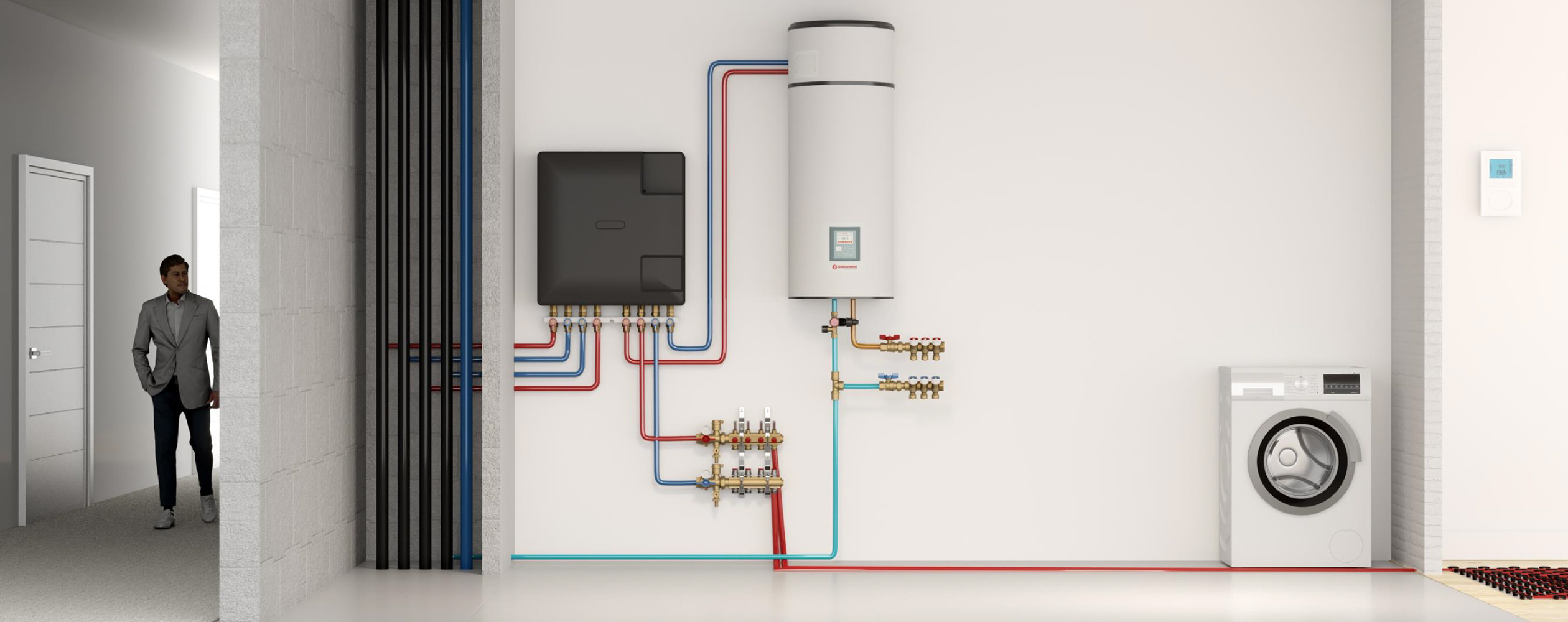 Nova solução tecnológica aquece a água sem condutas para o exterior